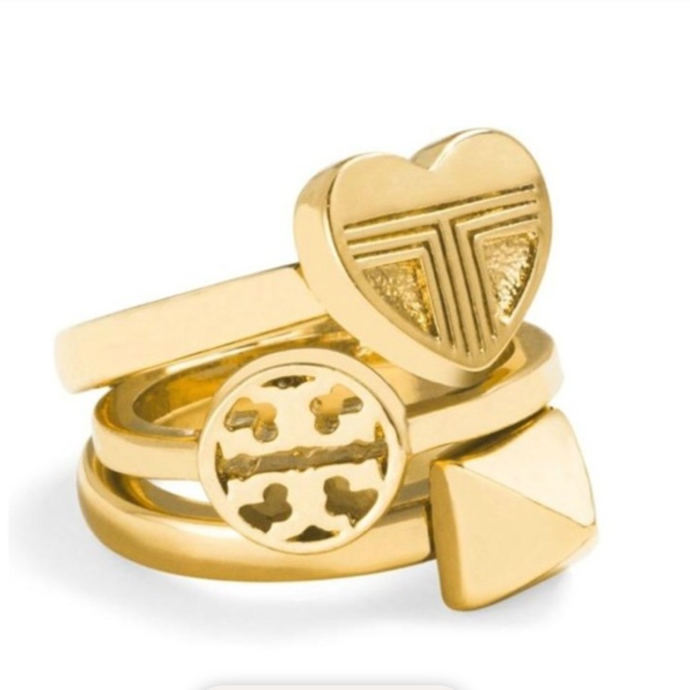 JEWELRY ▪️TORY BURCH <3 stackable rings >